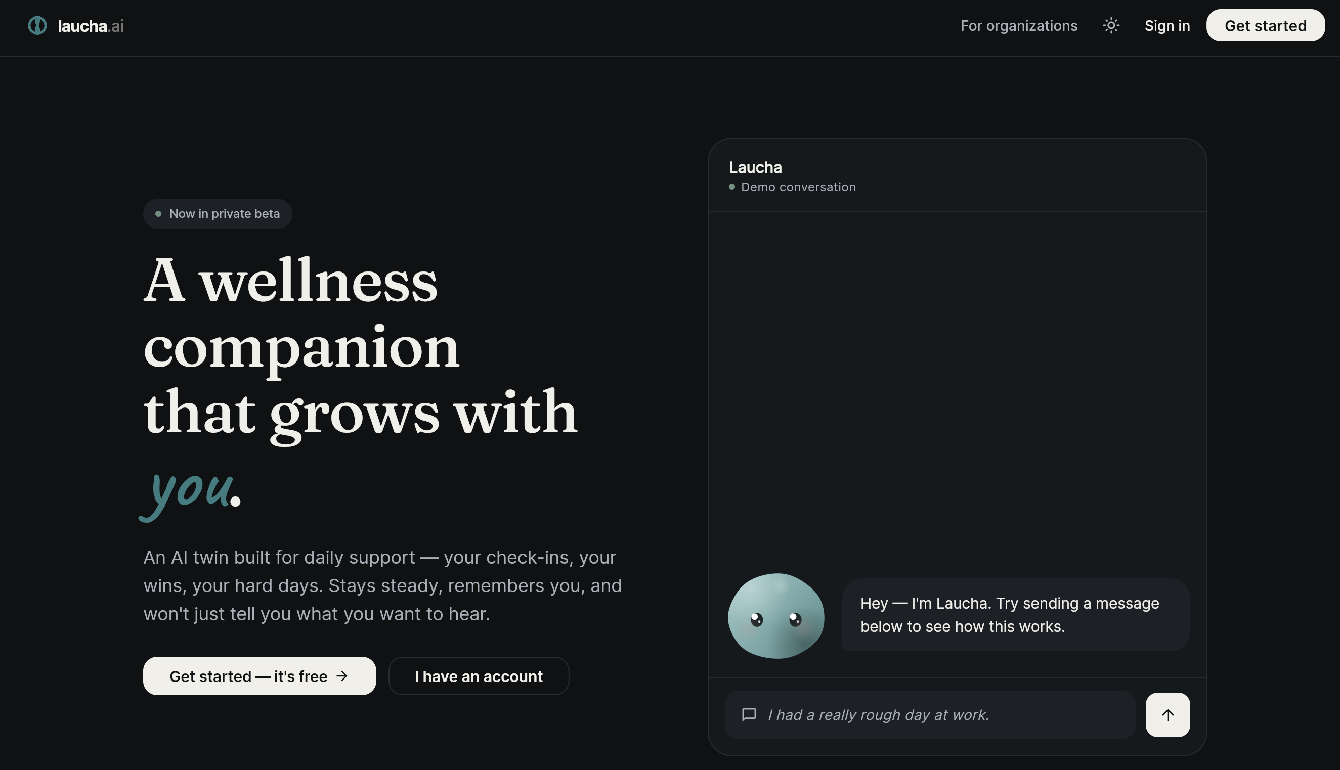 Laucha.ai website preview